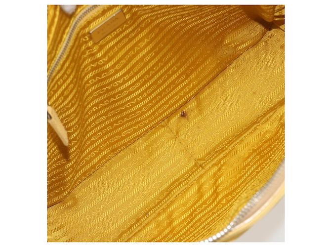 Prada Bauletto Tessuto com couro Saffiano Medium - vista 6