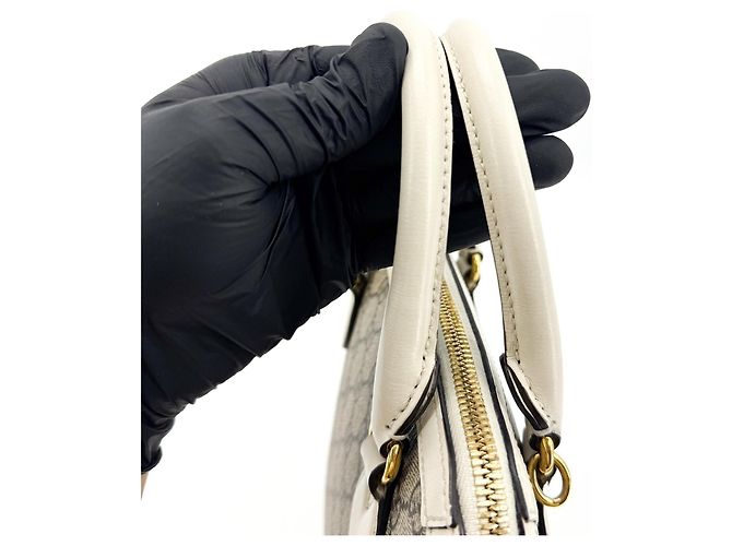 Gucci Horsebit 1955 Top Handle GG Canvas with Leather Mini - vista 7