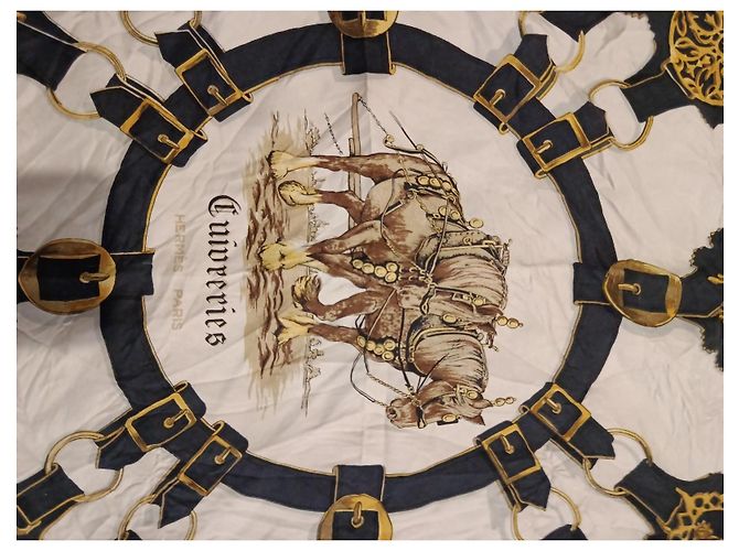 Hermès Cuivreries Silk Scarf - view 2