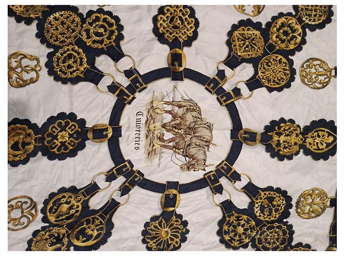 Hermès Cuivreries Silk Scarf - view 9