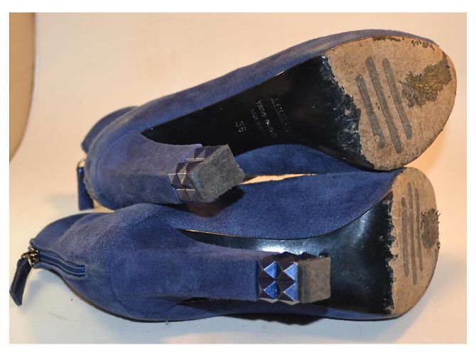 Le Silla Wildleder Sandalen Blau - Ansicht 5