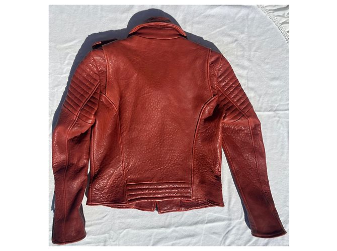 Hôtel Particulier Rote Lederjacke Perfecto - Ansicht 3
