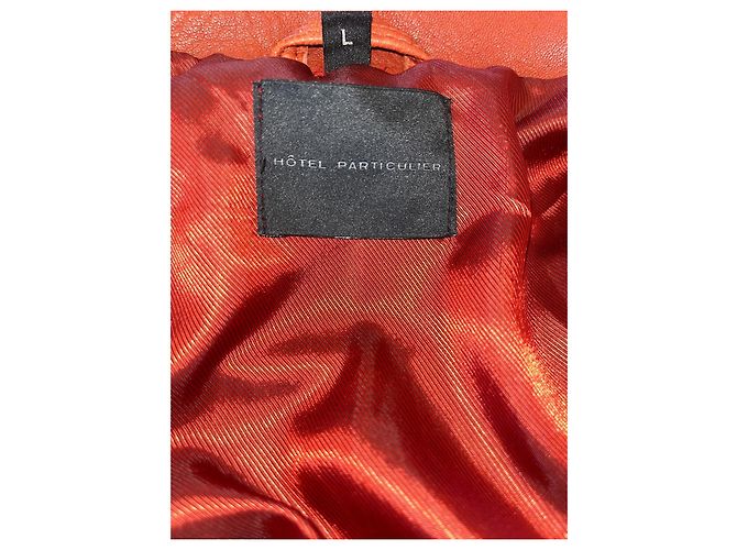 Hôtel Particulier Rote Lederjacke Perfecto - Ansicht 9