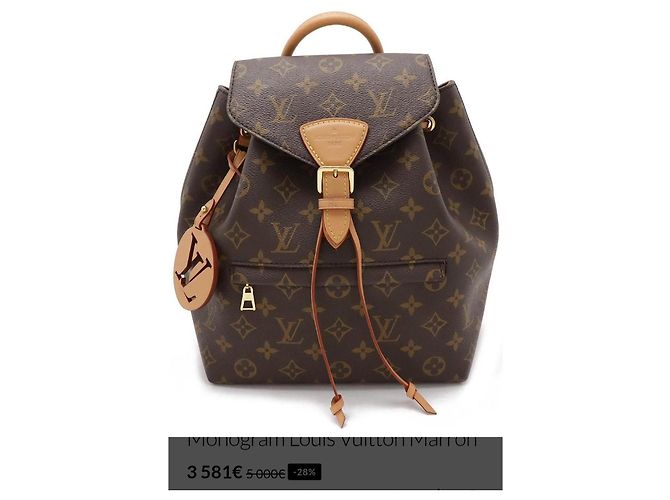 Mochila Louis Vuitton Montsouris NM PM Monogram - vista 12