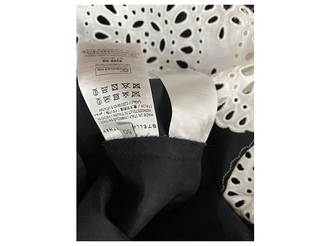 Stella Mc Cartney Abito Stella McCartney in pelle e cotone nero - vista 5