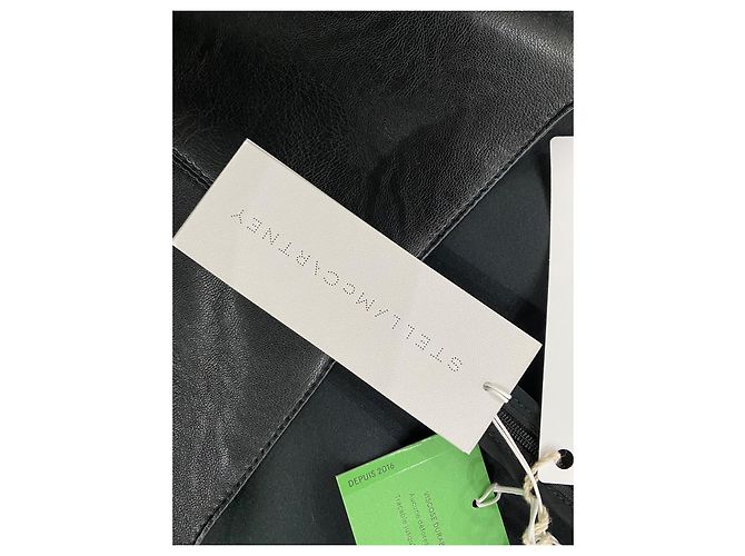 Stella Mc Cartney Abito Stella McCartney in pelle e cotone nero - vista 6