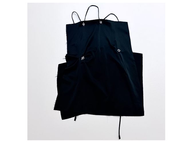 Givenchy Vestido Negro Drapeado Asimétrico - vista 14