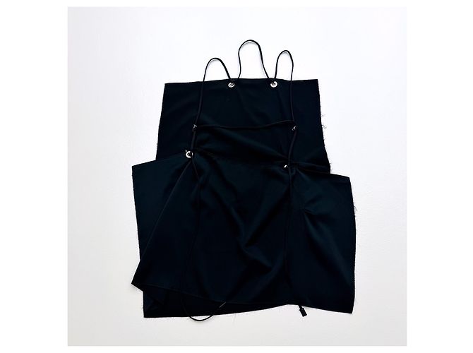 Givenchy Vestido Negro Drapeado Asimétrico - vista 4