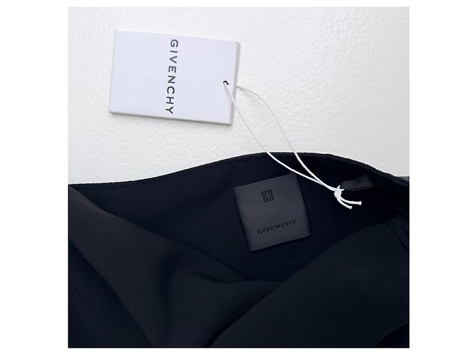 Givenchy Vestido Negro Drapeado Asimétrico - vista 6