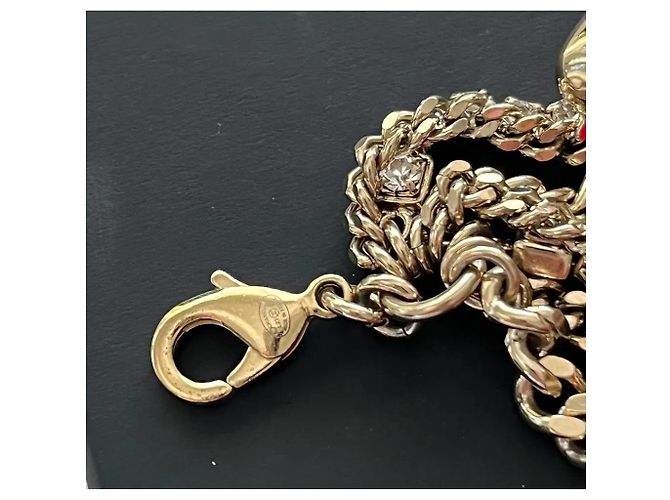 Pulsera Chanel Fleur de varias vueltas cadenas, strass, perlas - vista 8