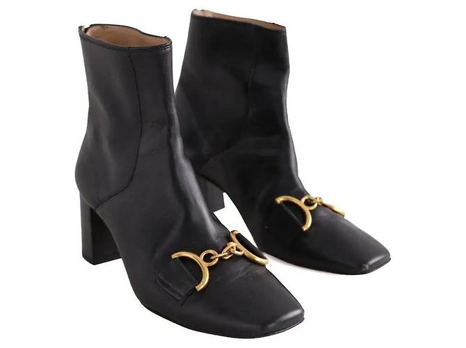 Botas de cuero negras con hebilla Lk Bennett - vista 3