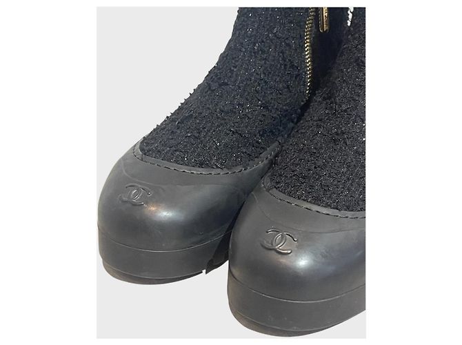 Bottines Chanel noires T.41 - view 3