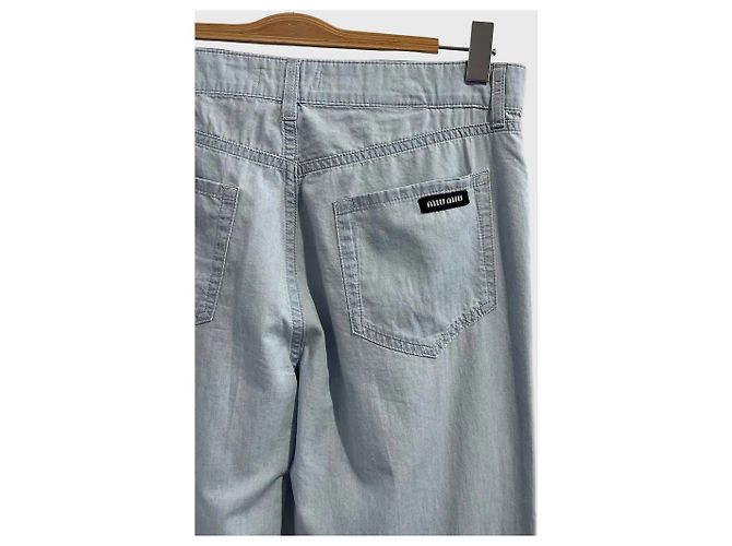 Miu Miu Hose blau T.26 - Ansicht 2