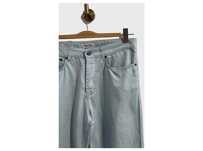 Miu Miu Hose blau T.26 - Ansicht 3