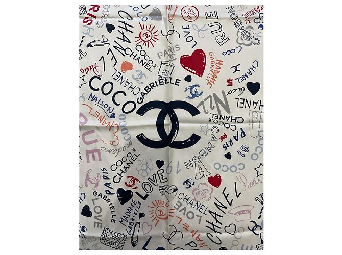 Chanel Love Tuch weiß - Ansicht 2