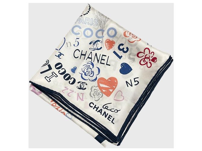 Chanel Love Tuch weiß - Ansicht 4