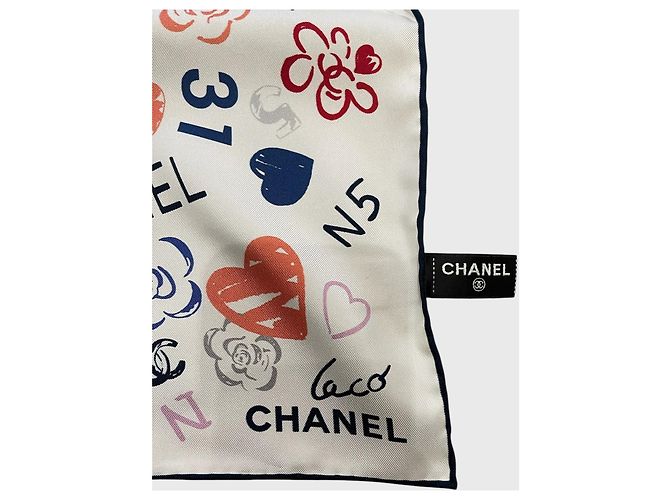 Chanel Love Tuch weiß - Ansicht 5