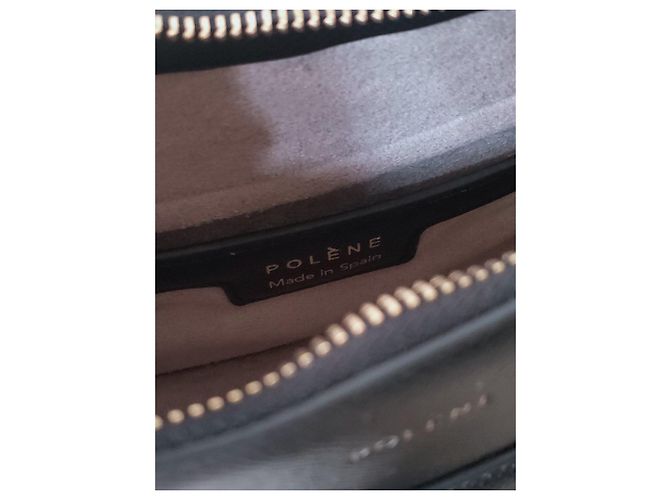 Borsa a tracolla Polène in pelle nera - vista 7