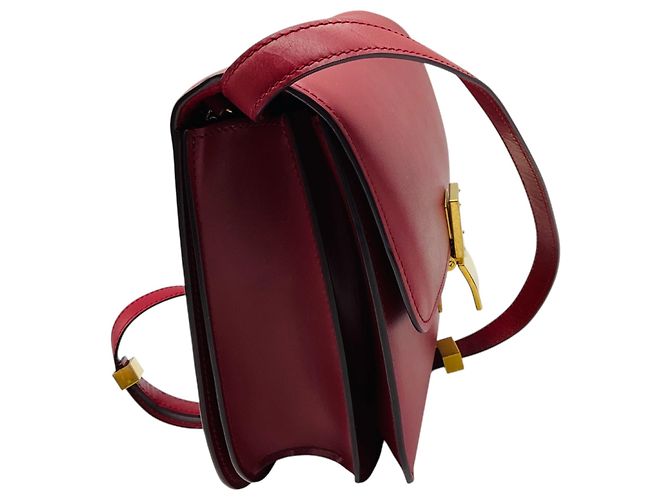 Céline Bolso de hombro Celine Red Classic Box Calfskin Leather - vista 2