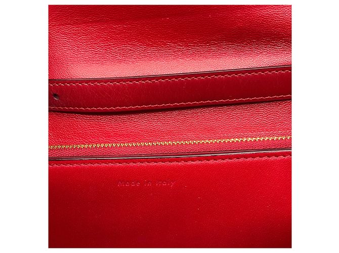 Céline Bolso de hombro Celine Red Classic Box Calfskin Leather - vista 8