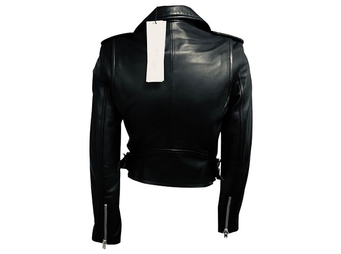 Iro Ashville Bikerjacke aus Lammleder in Schwarz - Ansicht 3