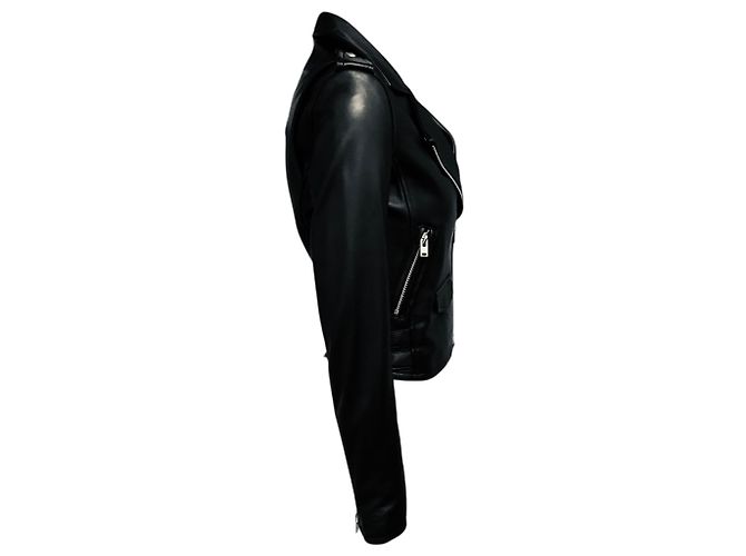 Iro Ashville Bikerjacke aus Lammleder Schwarz - Ansicht 2