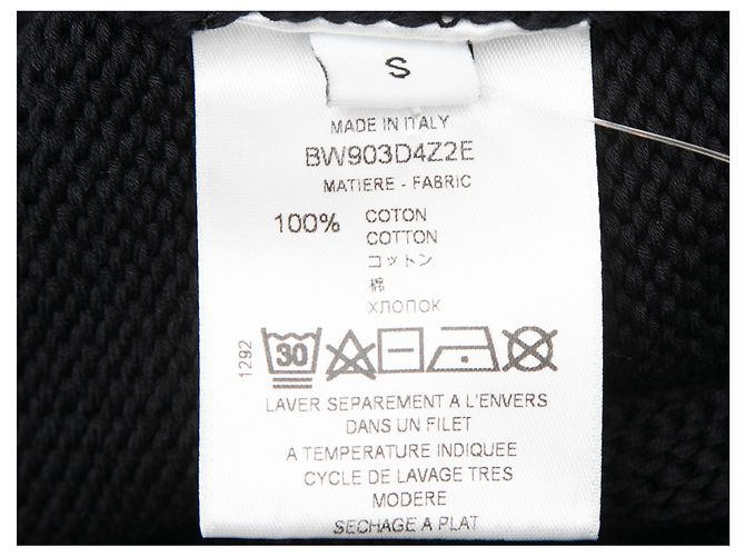 Givenchy Pullover aus Baumwolle mit Intarsia-Logo in Schwarz & Rot, Größe US S - Ansicht 6
