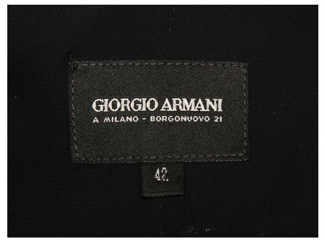 Giorgio Armani Jacke aus Seidenorganza Grau Größe IT 42 - Ansicht 4