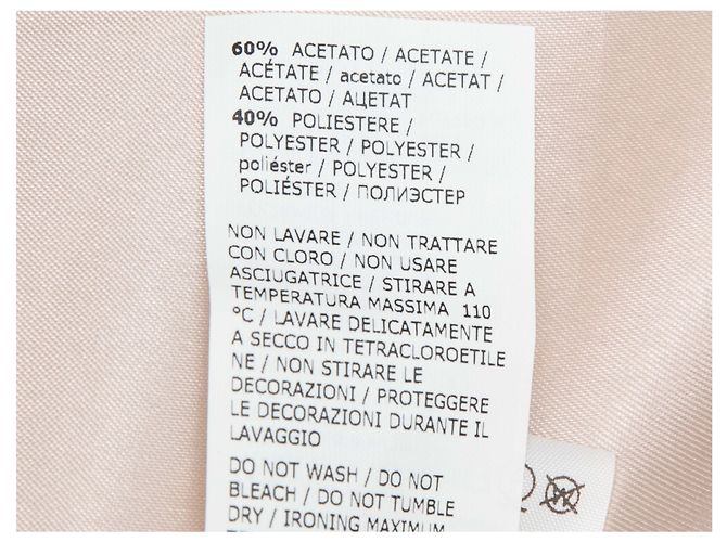 Blumarine langer Mantel aus Schurwolle & Mohair, hellrosa Größe US S - Ansicht 6