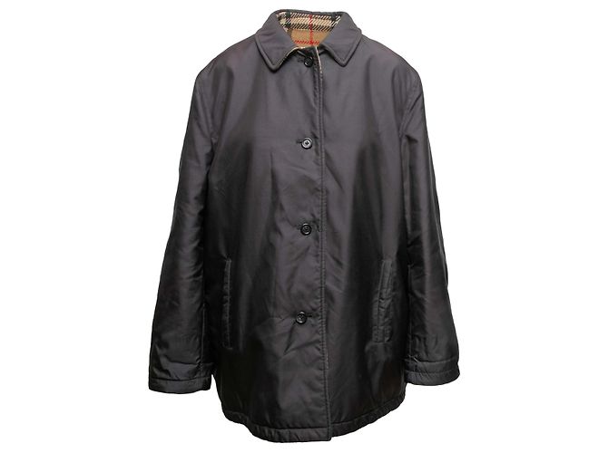 Black & Multicolor Burberry Reversible Jacket Size US L - view 2