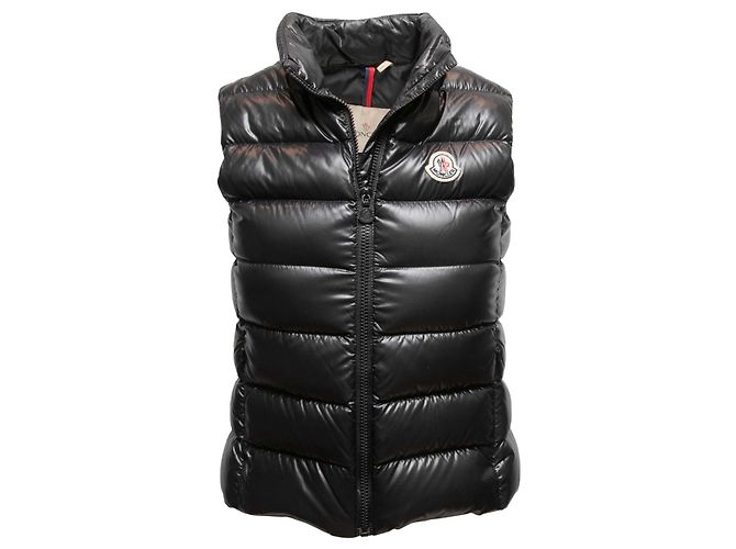 Chaleco acolchado Moncler para niños negro Talla 12 Year - vista 2