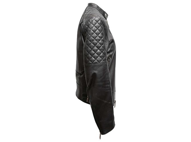 Dsquared2 Giacca Moto in Pelle Dsquared Nera Taglia IT 48 - vista 3