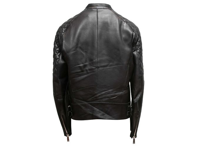 Dsquared2 Giacca Moto in Pelle Dsquared Nera Taglia IT 48 - vista 4