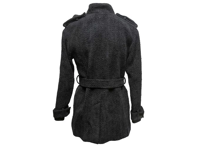 Chanel 2022 Caban Tweed Jacke Schwarz Größe FR 34 - Ansicht 4