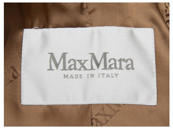 Brown Max Mara Camel Hair Teddy Bear Coat Size US 0 - view 5