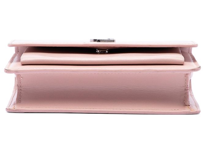 Autre Marque Borsa a tracolla Sunset Mini Wallet on Chain in pelle di vitello monogramma rosa Saint Laurent - vista 3