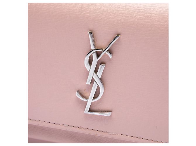 Autre Marque Borsa a tracolla Sunset Mini Wallet on Chain in pelle di vitello monogramma rosa Saint Laurent - vista 5
