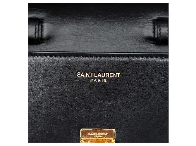 Autre Marque Borsa High School Mini in pelle di vitello liscia nera Saint Laurent - vista 5