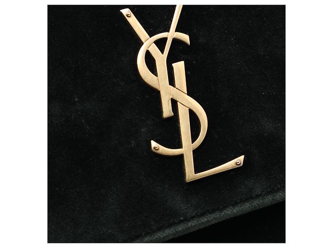 Autre Marque Borsa a tracolla Sunset Small in velluto monogram verde Saint Laurent - vista 6