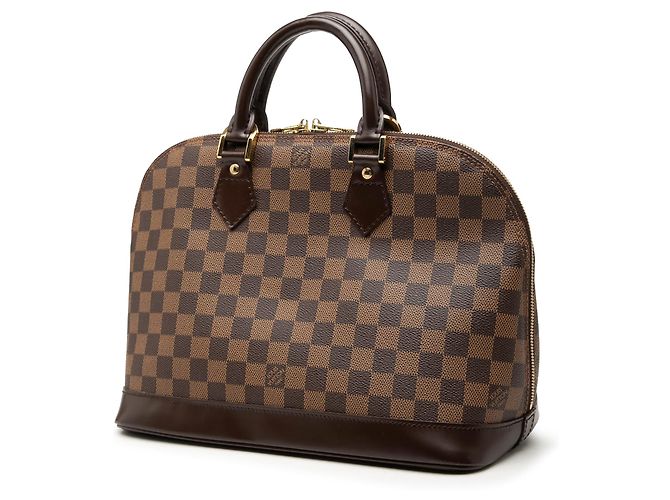 Louis Vuitton Damier Ebene Alma PM Handtasche Braun - Ansicht 2