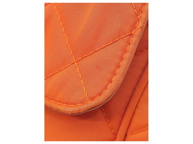 Orange Prada Impuntu Tessuto Chain Crossbody - view 10
