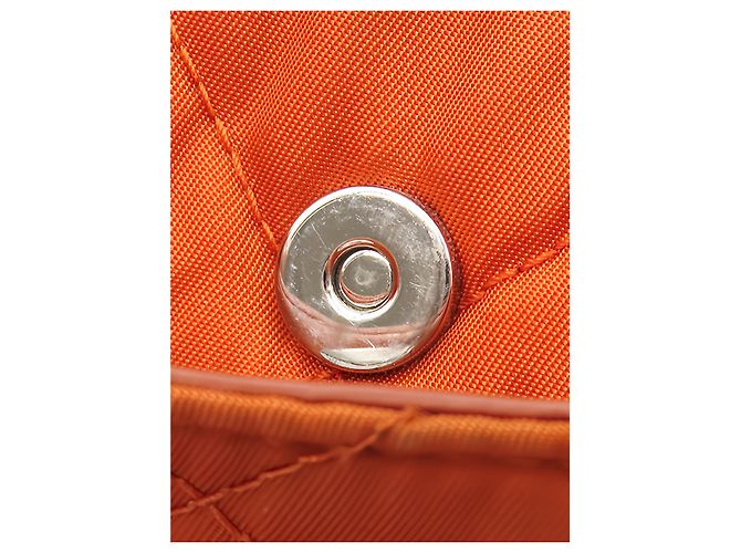 Orange Prada Impuntu Tessuto Chain Crossbody - view 6