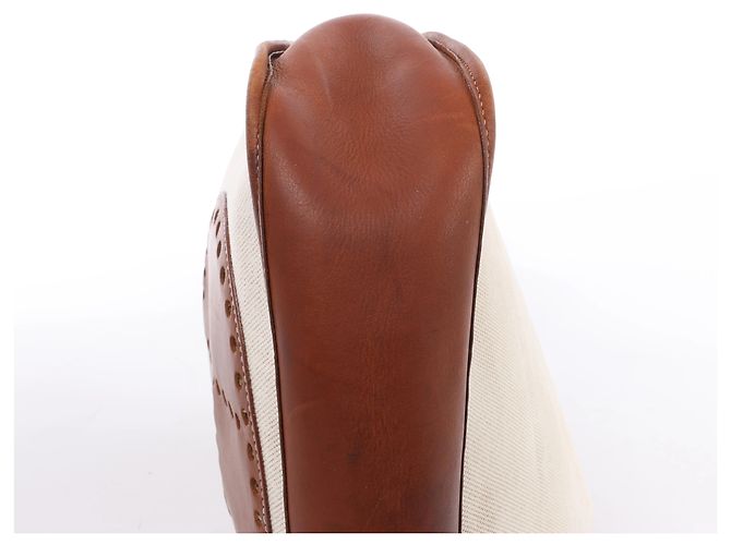 Hermès Evelyn I 33 GM Toile H & Leather Shoulder Bag in Beige×Brown E: 2001 - vista 8