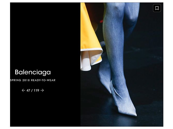 Balenciaga Knife Botas mosqueteras de denim - vista 11