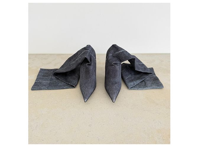 Balenciaga Knife Botas mosqueteras de denim - vista 5
