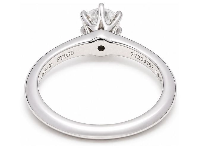 Tiffany & Co. Ring Platin 950 Diamant Full Set mit Box & Papieren Luxus Gr. 52 - Ansicht 3
