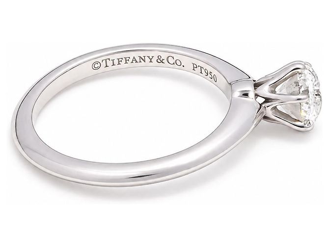 Tiffany & Co. Ring Platin 950 Diamant Full Set mit Box & Papieren Luxus Gr. 52 - Ansicht 4