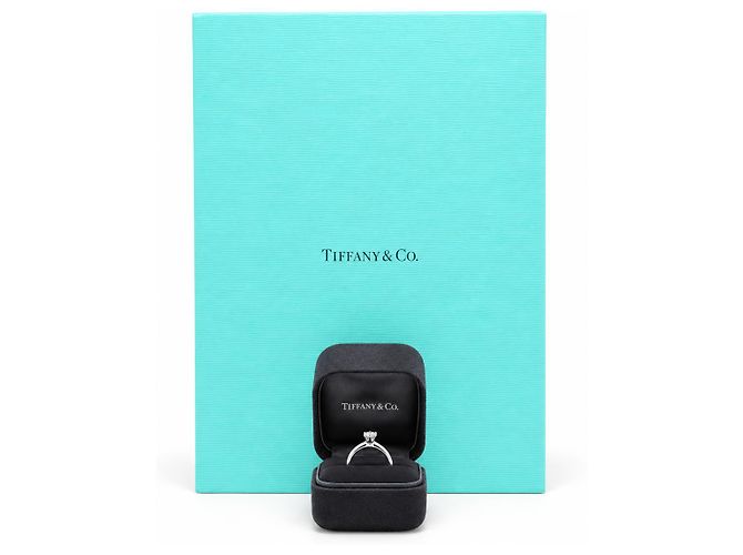 Tiffany & Co. Ring Platin 950 Diamant Full Set mit Box & Papieren Luxus Gr. 52 - Ansicht 8