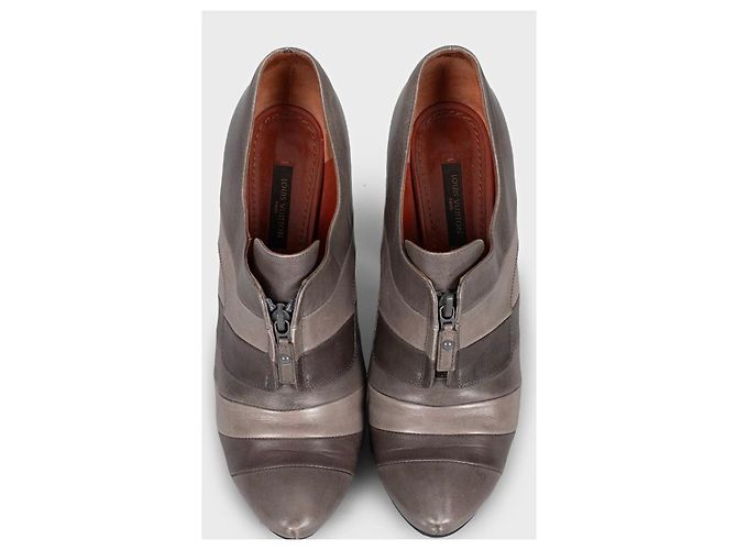 Stivaletti in pelle marrone Louis Vuitton - Chic EU 39.5 usati - vista 2
