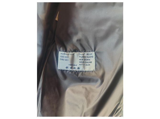 Moncler Quilted Leather Trimmed Down Coat Black Polyamide - view 12